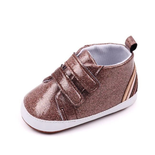 Pantofiori maro pentru bebelusi - glitter csbyq3201-1-va15