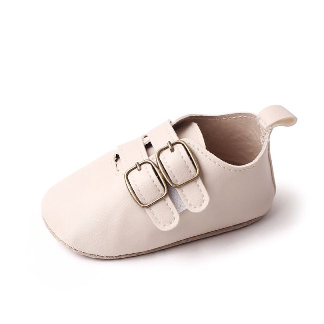 Pantofiori pentru bebelusi, ivoire, cu catarame csbc2290-3-va14
