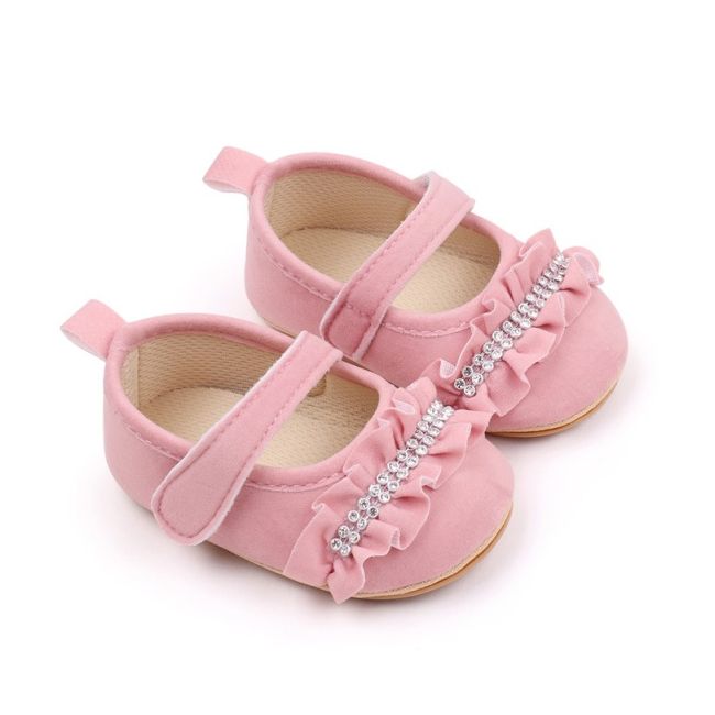 Pantofiori roz cu strasuri si volanase csbjz7085-2-va13