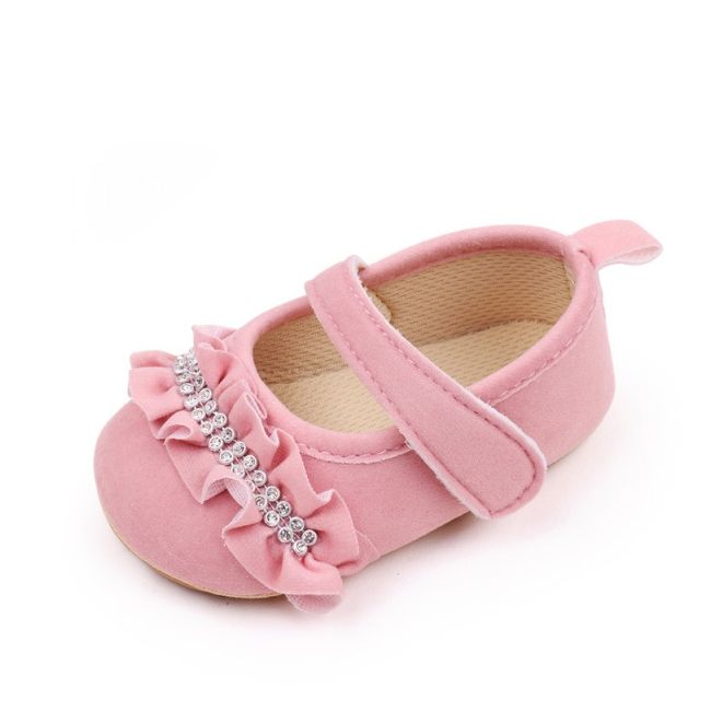 Pantofiori roz cu strasuri si volanase csbjz7085-2-va13