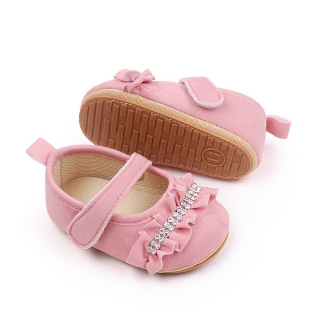 Pantofiori roz cu strasuri si volanase csbjz7085-2-va13