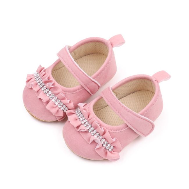 Pantofiori roz cu strasuri si volanase csbjz7085-2-va13