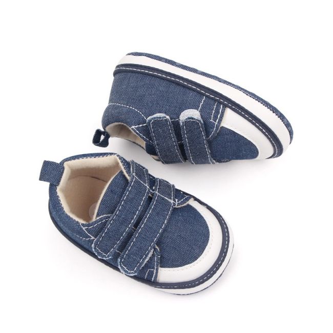 Tenisi denim cu barete cu arici pentru bebelusi csbz3012-2-va16