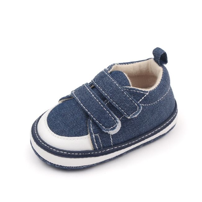Tenisi denim cu barete cu arici pentru bebelusi csbz3012-2-va16