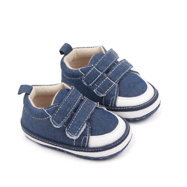 Tenisi denim cu barete cu arici pentru bebelusi csbz3012-2-va16