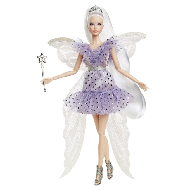 BARBIE SIGNATURE PAPUSA BARBIE ZANA MASELUTA CU ARIPI DE ZANA BAGHETA SI GEANTA VIVMTJCW43
