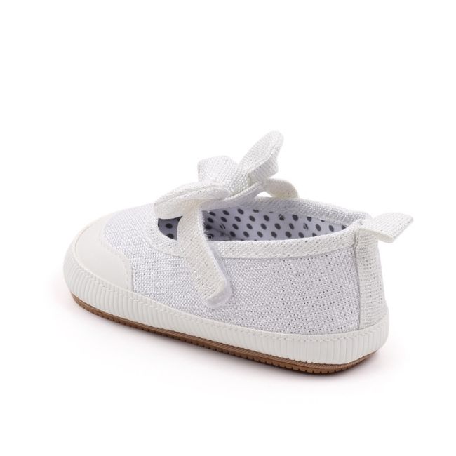 Pantofiori alb sidefat pentru fetite csbyq3226-3-va17