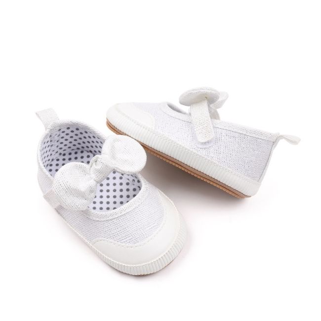 Pantofiori alb sidefat pentru fetite csbyq3226-3-va17