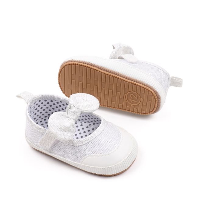 Pantofiori alb sidefat pentru fetite csbyq3226-3-va17