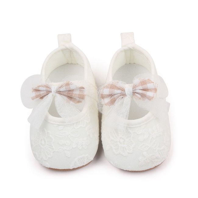Pantofiori albi cu dantela inflorata csbxc3065-2-va18