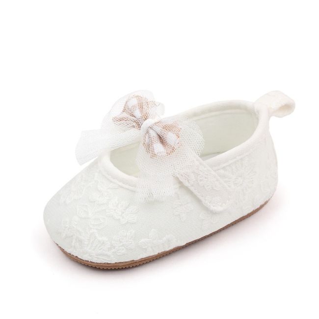 Pantofiori albi cu dantela inflorata csbxc3065-2-va18