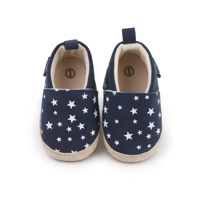 Pantofiori bleumarin tip mocasini cu stelute cs2181-2-va17