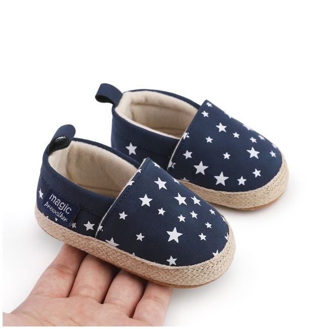 Pantofiori bleumarin tip mocasini cu stelute cs2181-2-va17