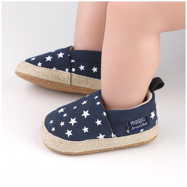 Pantofiori bleumarin tip mocasini cu stelute cs2181-2-va17