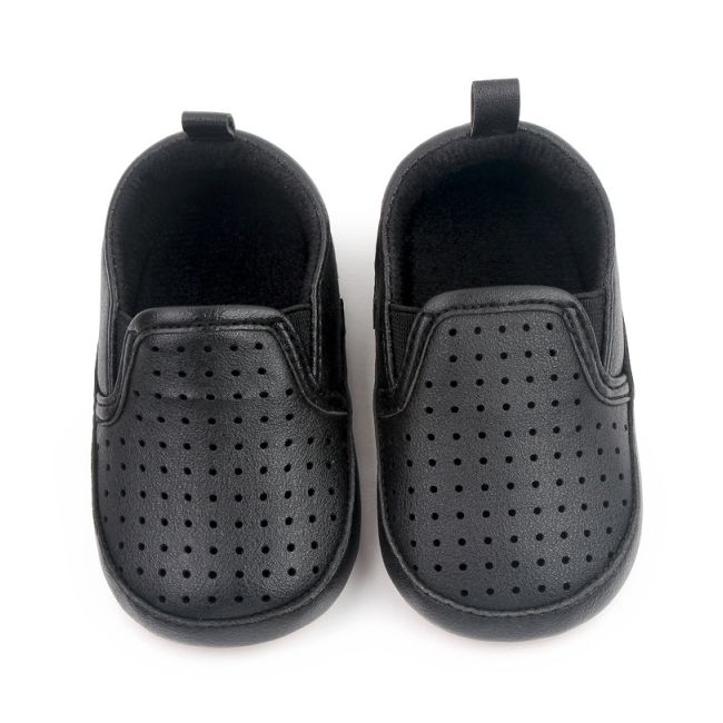 Pantofiori negri tip mocasinii cu perforatii chd2731-1-va3