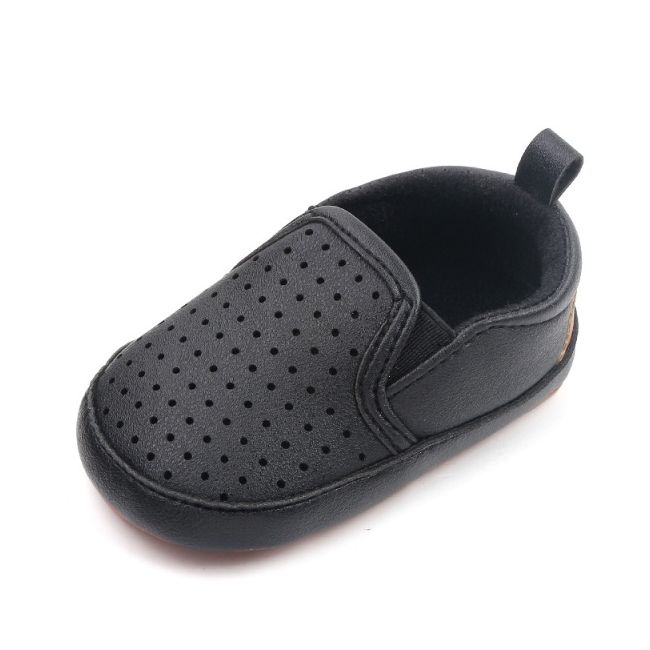 Pantofiori negri tip mocasinii cu perforatii chd2731-1-va3