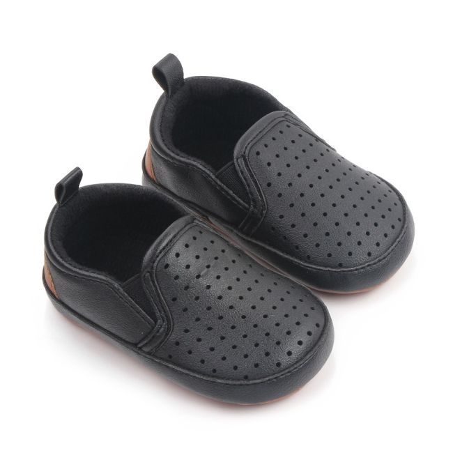 Pantofiori negri tip mocasinii cu perforatii chd2731-1-va3