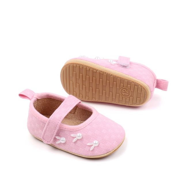 Pantofiori roz pentru fetite - iepurasi csbjz3233-2-va17