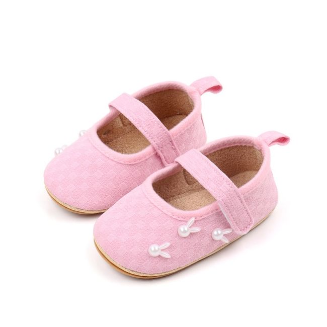 Pantofiori roz pentru fetite - iepurasi csbjz3233-2-va17