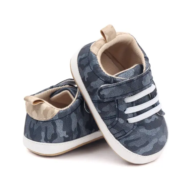 Pantofiori sport camuflaj pentru bebelusi, cu talpa antiderapanta csbsk-3033-1-va18
