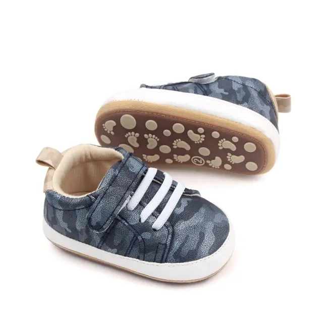 Pantofiori sport camuflaj pentru bebelusi, cu talpa antiderapanta csbsk-3033-1-va18
