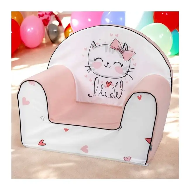 Fotoliu din burete, Bubaba, Kitty, Pentru copii, 9 luni-5 ani, Pink BYN84676
