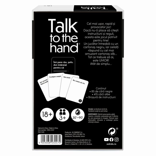JOC DE SOCIETATE TALK TO THE HAND IN LIMBA ROMANA VIV1040-23247