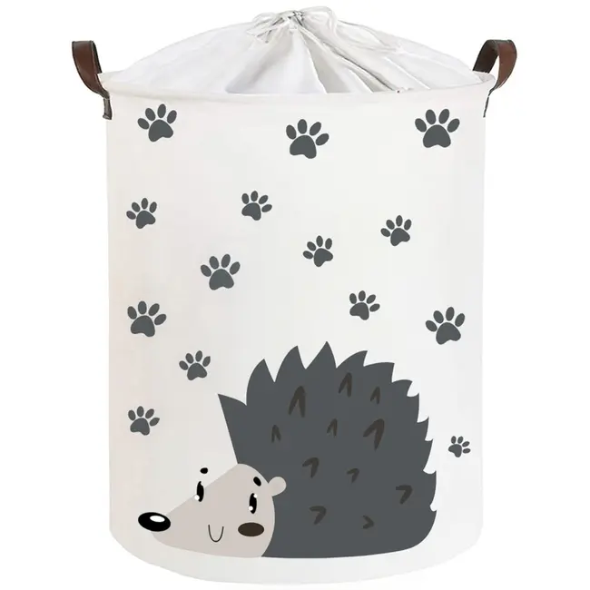 Cos Pliabil Pentru Jucarii, Rufe, Bumbac Canvas, Impermeabil, SIPO, 35&times;42 cm, Bumbac, 43l, Arici EKDSBT45