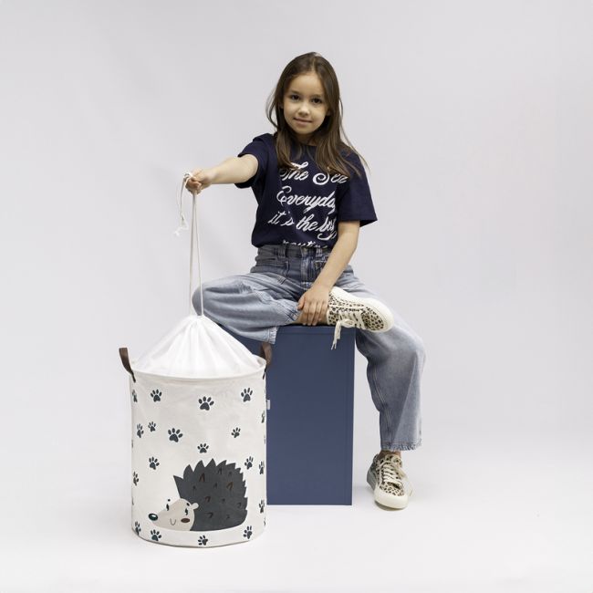 Cos Pliabil Pentru Jucarii, Rufe, Bumbac Canvas, Impermeabil, SIPO, 35×42 cm, Bumbac, 43l, Arici EKDSBT45