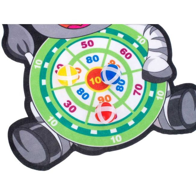 Joc Darts cu Scai Zebra - 3 Mingi Incluse Ikonka IK18315 BBJIK18315_Initiala
