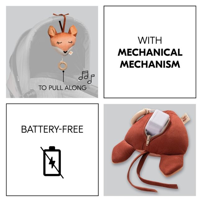 Jucarie muzicala soft touch, Hauck, Cuddle N Sleep Fox EKDhk81318