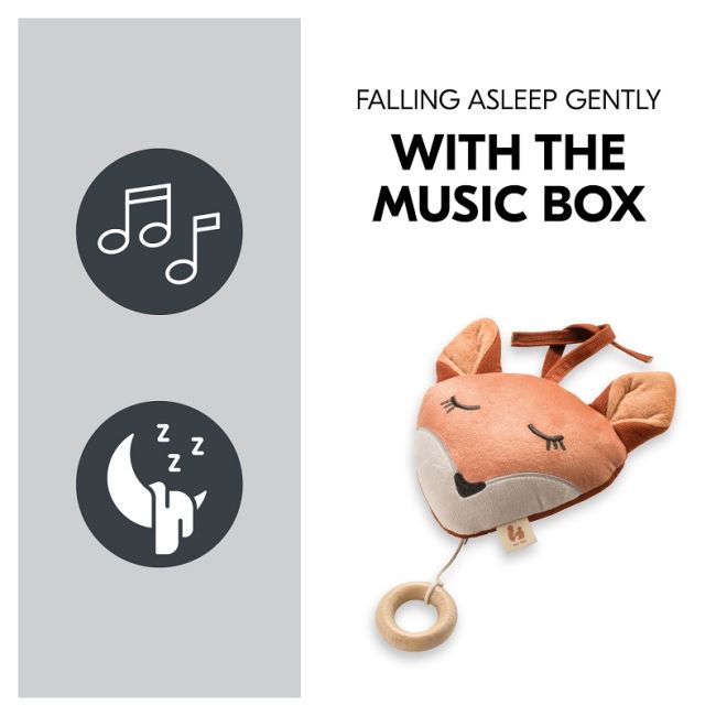 Jucarie muzicala soft touch, Hauck, Cuddle N Sleep Fox EKDhk81318