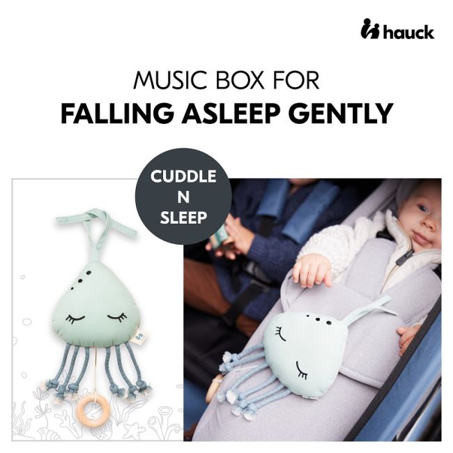 Jucarie muzicala soft touch, Hauck, Cuddle N Sleep Jellyfish EKDhk81319