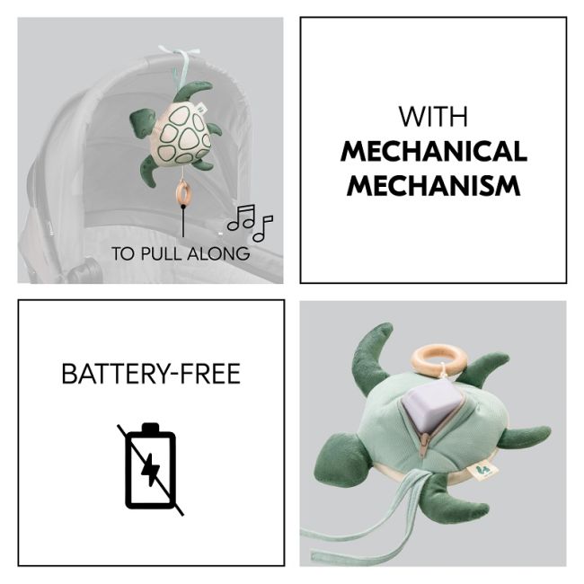 Jucarie muzicala soft touch, Hauck, Cuddle N Sleep Turtle EKDhk81320