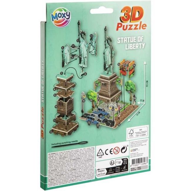 Puzzle 3D Spuma 13x18.5 cm Moxy GR400091 BBJGR400091_Statuia Libertatii