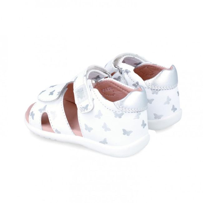Sandale Primii Pasi pentru Copii Fluturasi Garvalin, blanco (Marime: 24) JEM242303-B-24