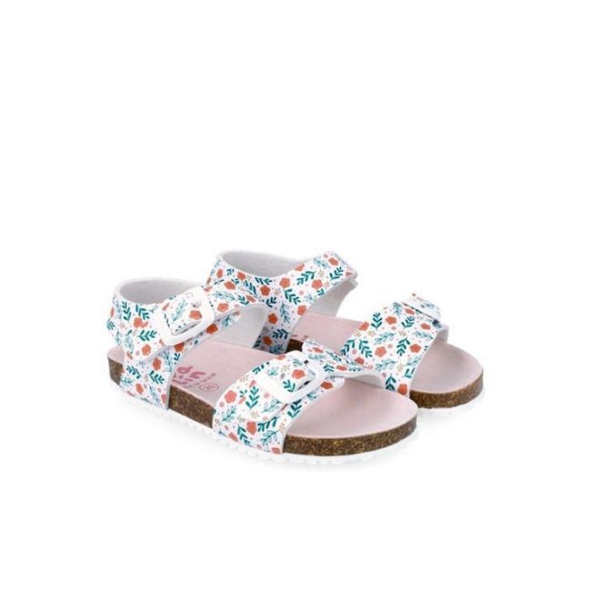 Sandale pentru copii Floricele Garvalin, blanco (Marime: 21) JEM242456-C-21