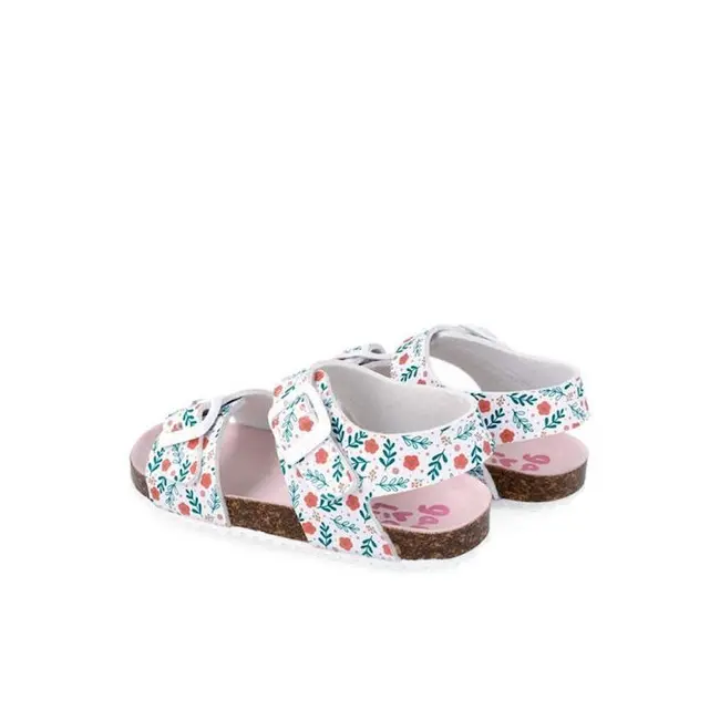 Sandale pentru copii Floricele Garvalin, blanco (Marime: 22) JEM242456-C-22