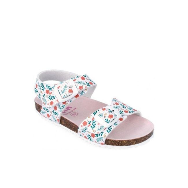 Sandale pentru copii Floricele Garvalin, blanco (Marime: 23) JEM242456-C-23