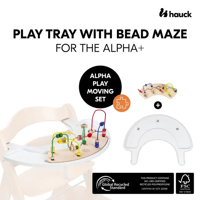 Set jucarii pentru scaunul Alpha ,Water Animals White, Hauck EKDhk8003