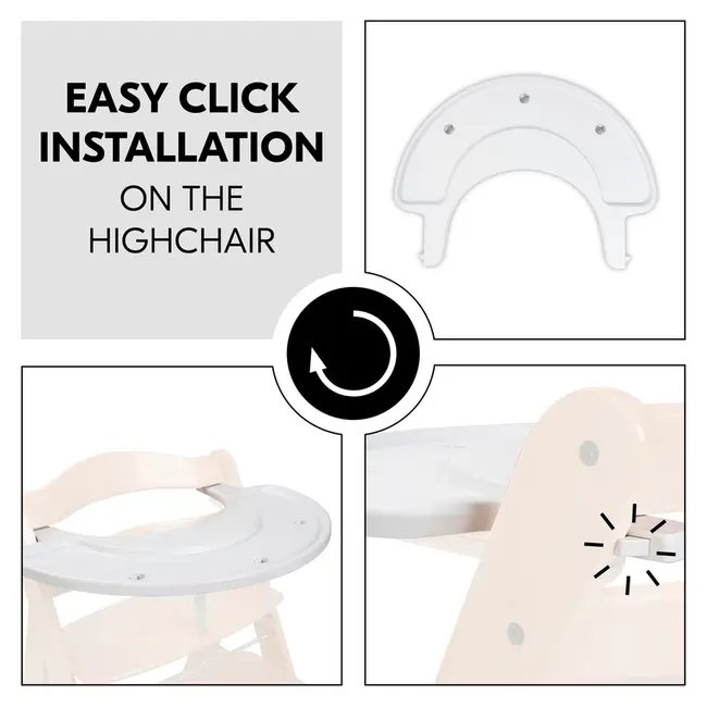 Set jucarii pentru scaunul Alpha ,Water Animals White, Hauck EKDhk8003