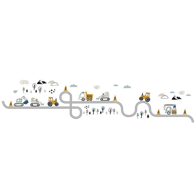 Sticker Decorativ Pentru Copii, Autoadeziv, Tractorase, 32x144 cm EKDWS63042