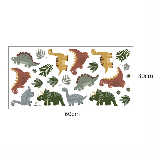 Sticker Decorativ Pentru Copii, Autoadeziv,Dinozauri, 90x80 cm EKDWS63051