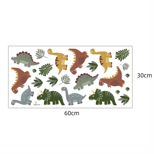 Sticker Decorativ Pentru Copii, Autoadeziv,Dinozauri, 90x80 cm EKDWS63051