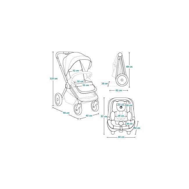 Carucior 3 in 1, Lionelo, Layla, Pana la 22 kg, Cadru aluminiu, Cu landou intarit si salteluta din spuma AirDots, Scoica auto, Reversibil, Cu ventilatie 3D, Cu accesorii, EN1888-1, EN1888-2, EN1466, Maro BYNLO-LAYLA_3IN1_BROWN_RUST