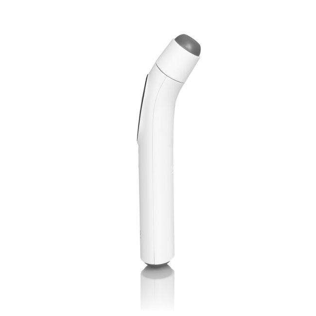Termometru, Lionelo, FeverScan, Cu infrarosu, Fara contact, Rezultat ultrarapid, Potrivit si pentru alimente, Cu 4 moduri de functionare, Cu indicator LED si alarma sonora, Cu husa de depozitare BYNLOC-FEVERSCAN