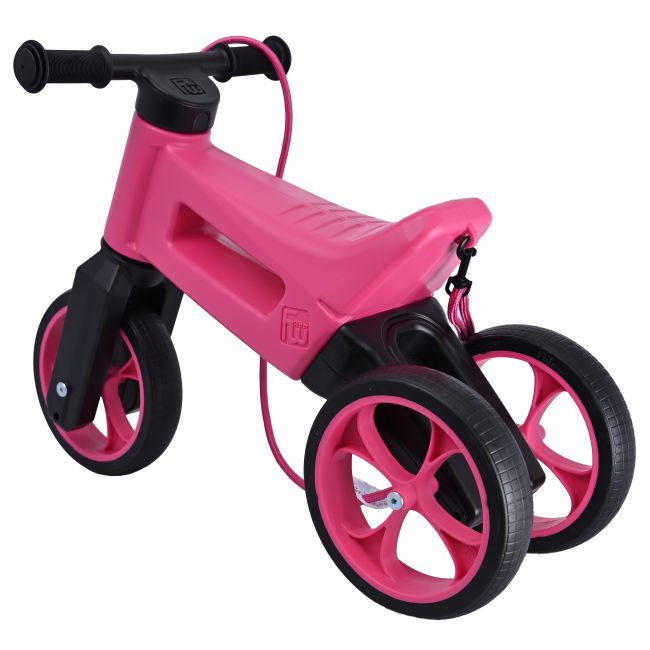 Bicicleta fara pedale Funny Wheels Rider SuperSport YETTI 3 in 1 Pink PMIC8595557517672