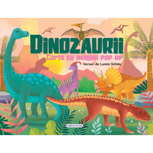Carte cu imagini pop-up - dinozaurii