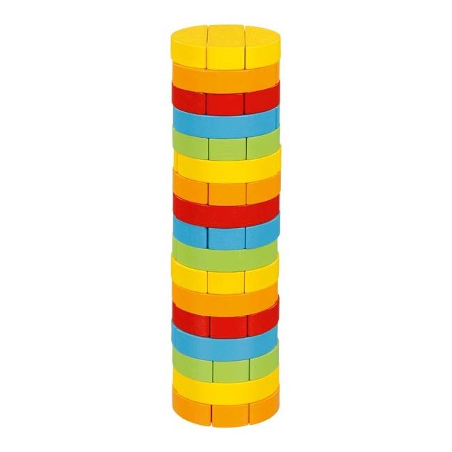 Joc jenga cu piese din lemn turnul rotund - okegoki56757
