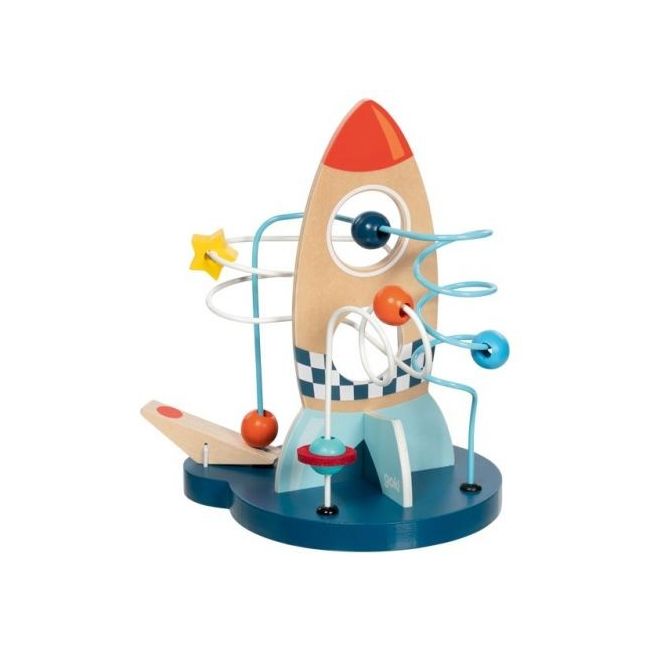 Jucarie de motricitate pentru bebelusi racheta orbit 21 cu catapulta - okegoki59973